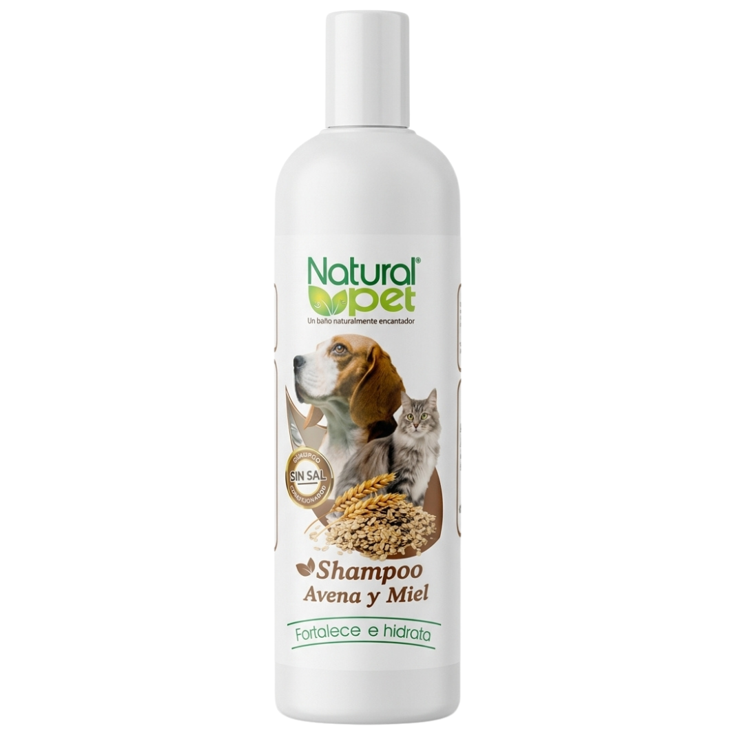 Natural Pet - Shampoo de avena y miel