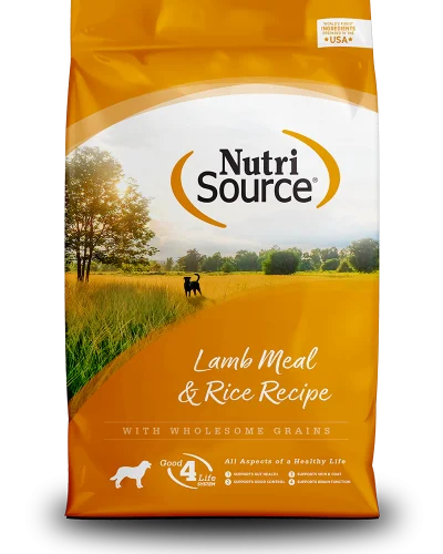 NutriSource Perro - Receta de comida de cordero y arroz