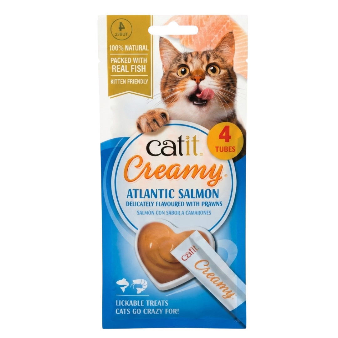 Catit Creamy - Snack Para Gato De Salmón y Camarón