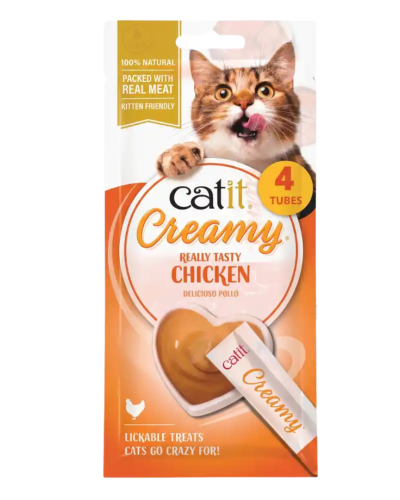 Catit Creamy - Snack Para Gato De Pollo