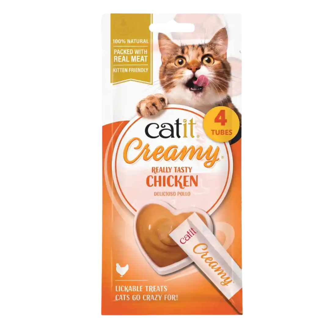 Catit Creamy - Snack Para Gato De Pollo
