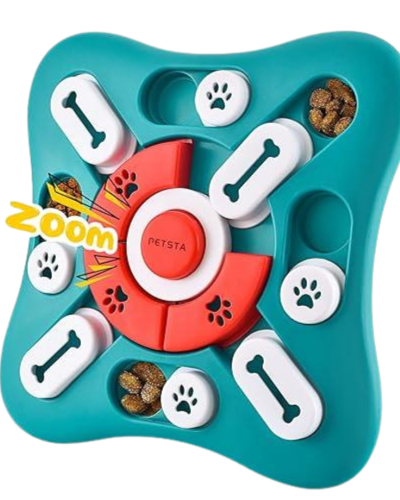 Rompecabezas para perros Naranja/Aqua