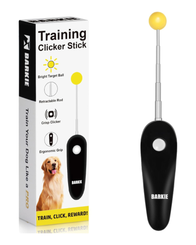 Clicker de entrenamiento para perros con palo de objetivo