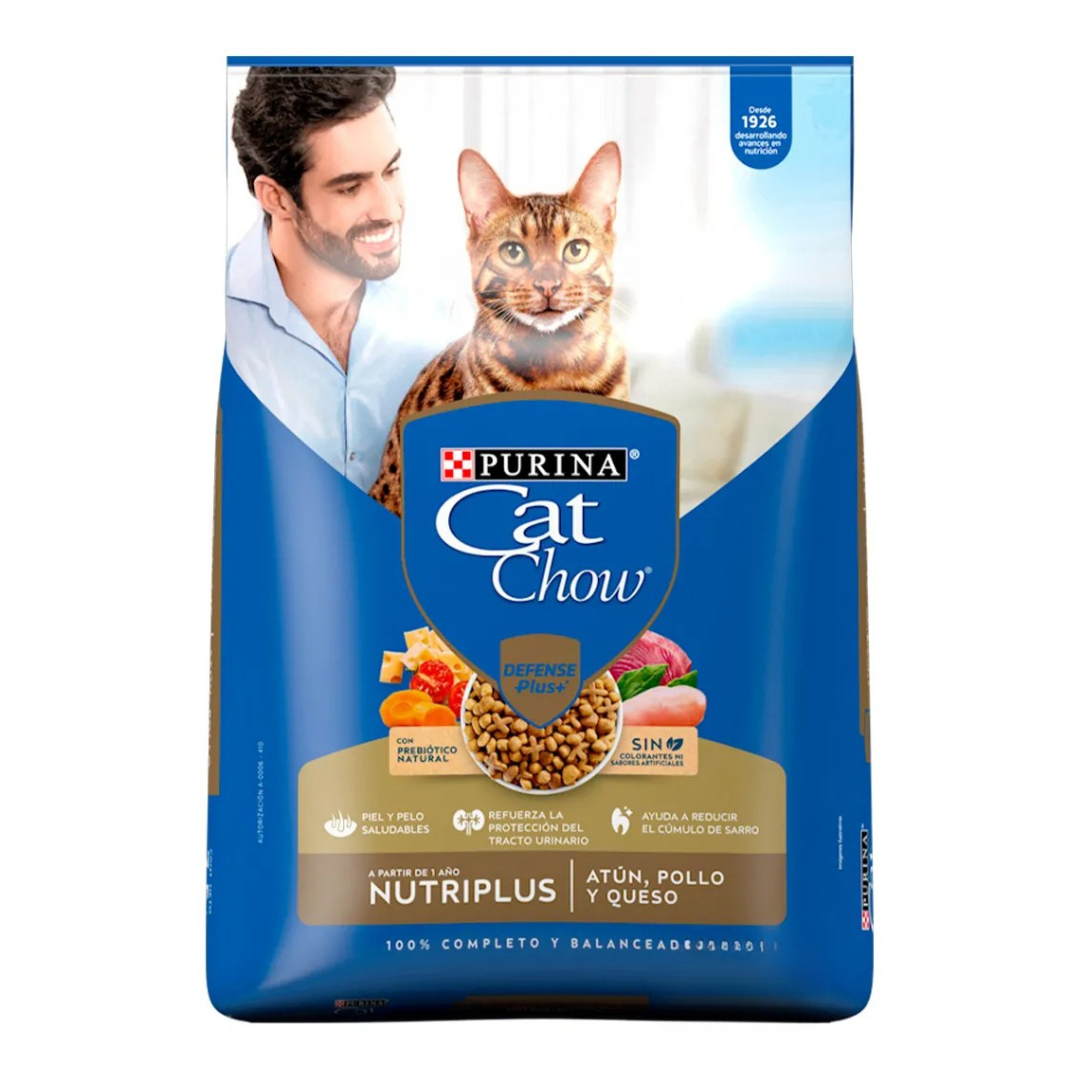 Cat chow - Gato adulto atún, Pollo y Queso
