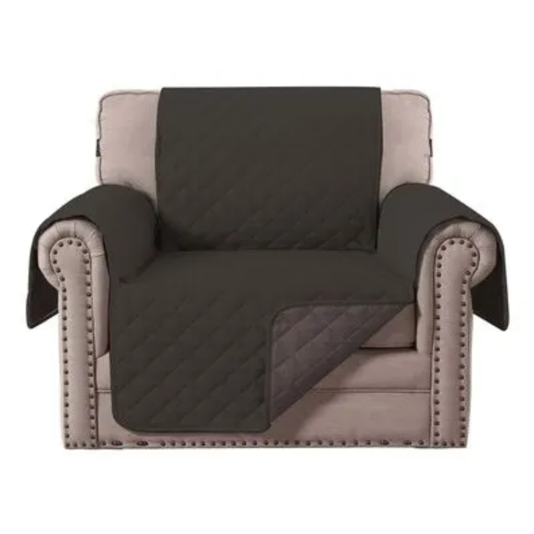 American Dreams - Cobertor Para Sillón Verde/Gris