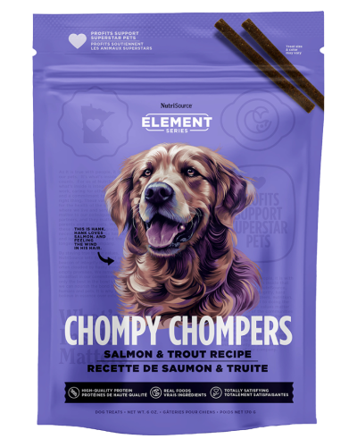 NutriSource - Chompy Chompers de salmón y trucha