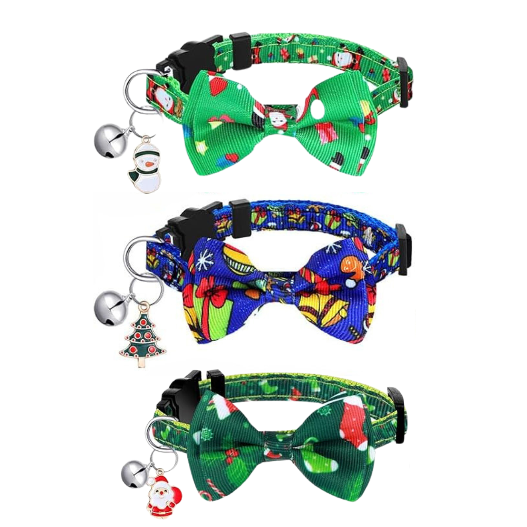 Collar para gatos navideños