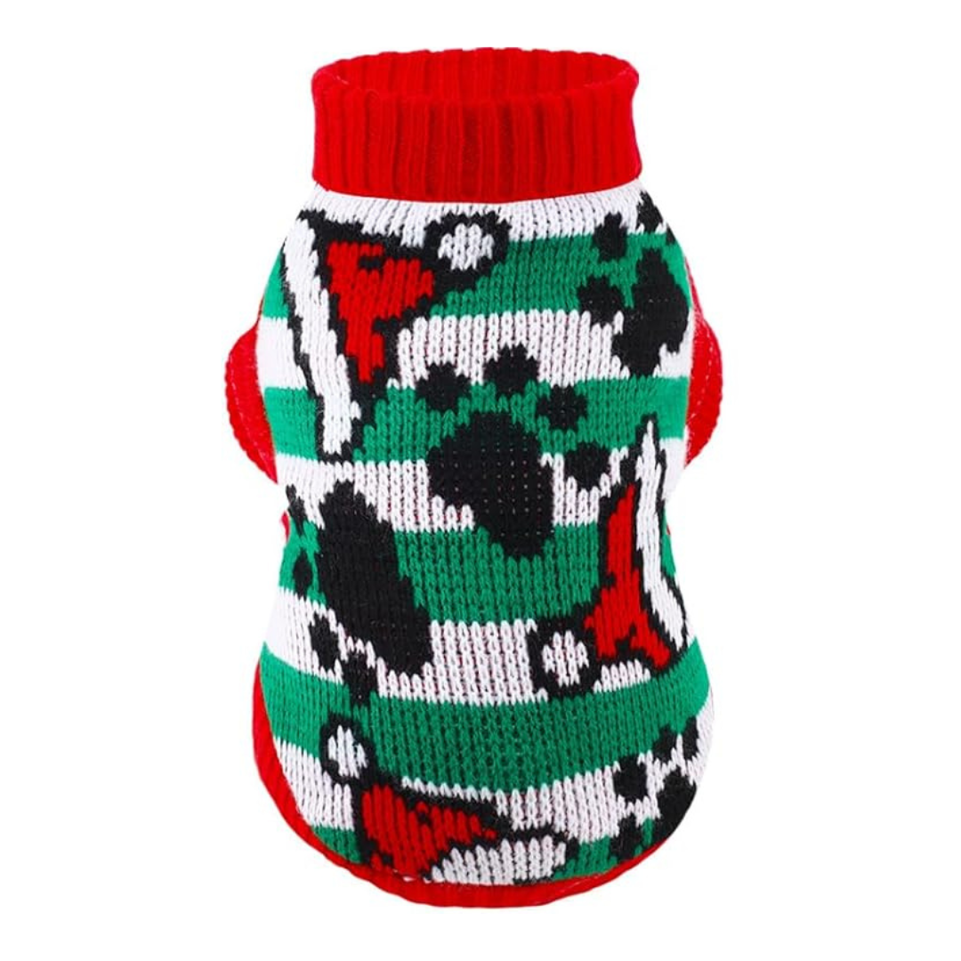 Suéter Navideño Huellitas y Gorros