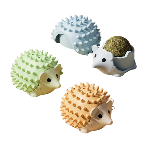 Pelotas de catnip en forma de Erizo
