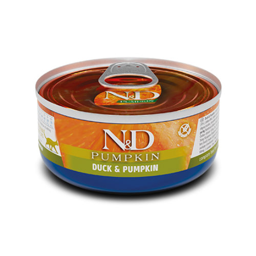 N&D -  Lata para Gato Adulto de Pato y Calabaza