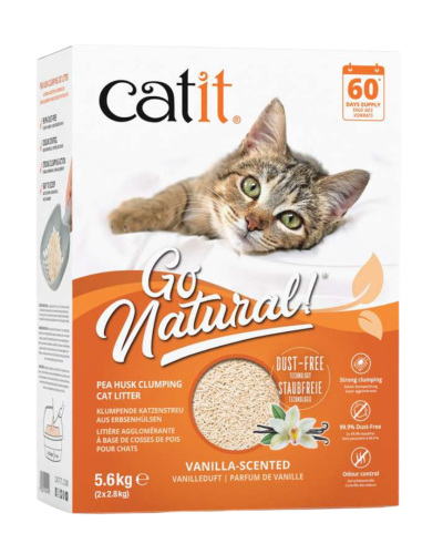 Catit -  Arena Aglomerante de Cáscara de Guisante olor a Vainilla