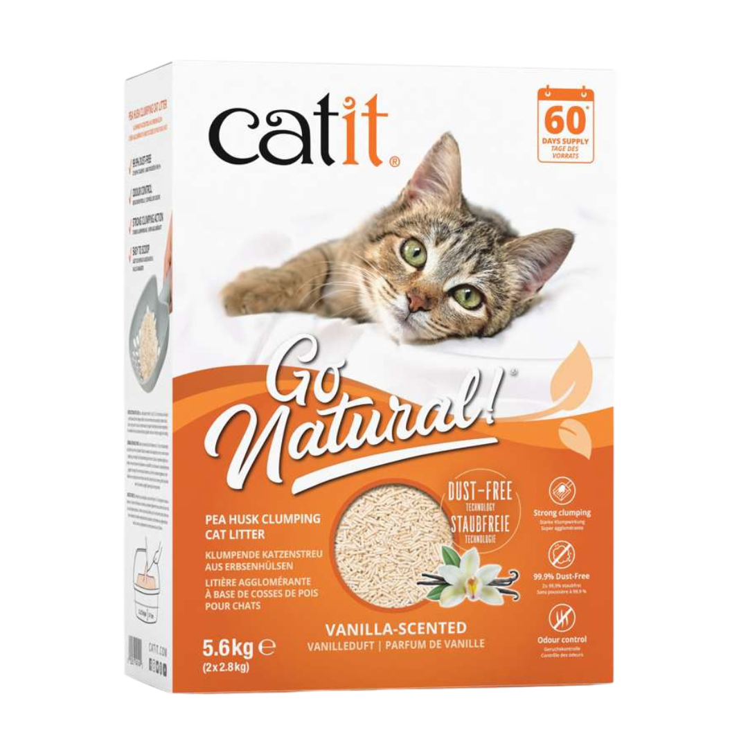 Catit -  Arena Aglomerante de Cáscara de Guisante olor a Vainilla