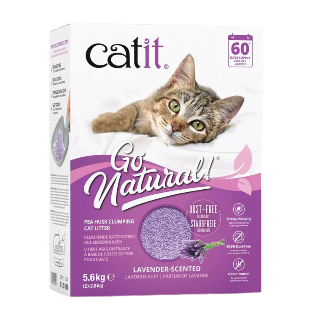 Catit -  Arena Aglomerante de Cáscara de Guisante olor a Lavanda