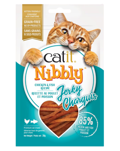 Catit Nibbly - Jerky pollo y pescado