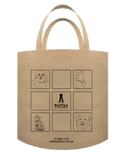 Bolsa Grande Reutilizable Patitas