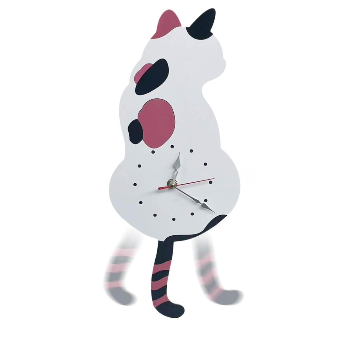 Reloj en forma de gato
