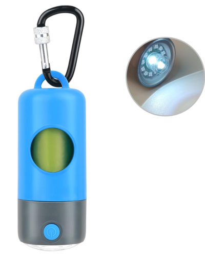 Novkin - Dispensador de bolsas con linterna LED