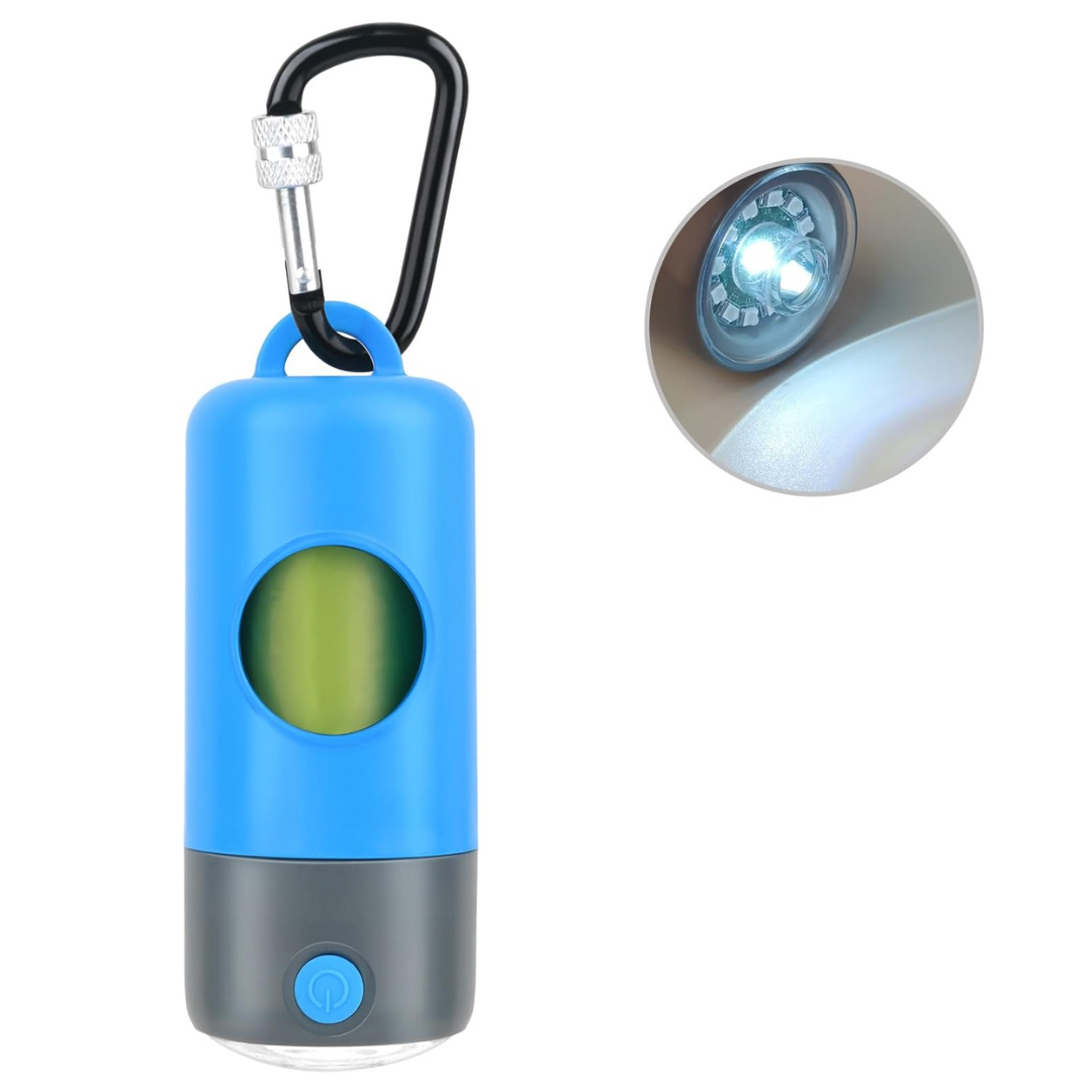 Novkin - Dispensador de bolsas con linterna LED