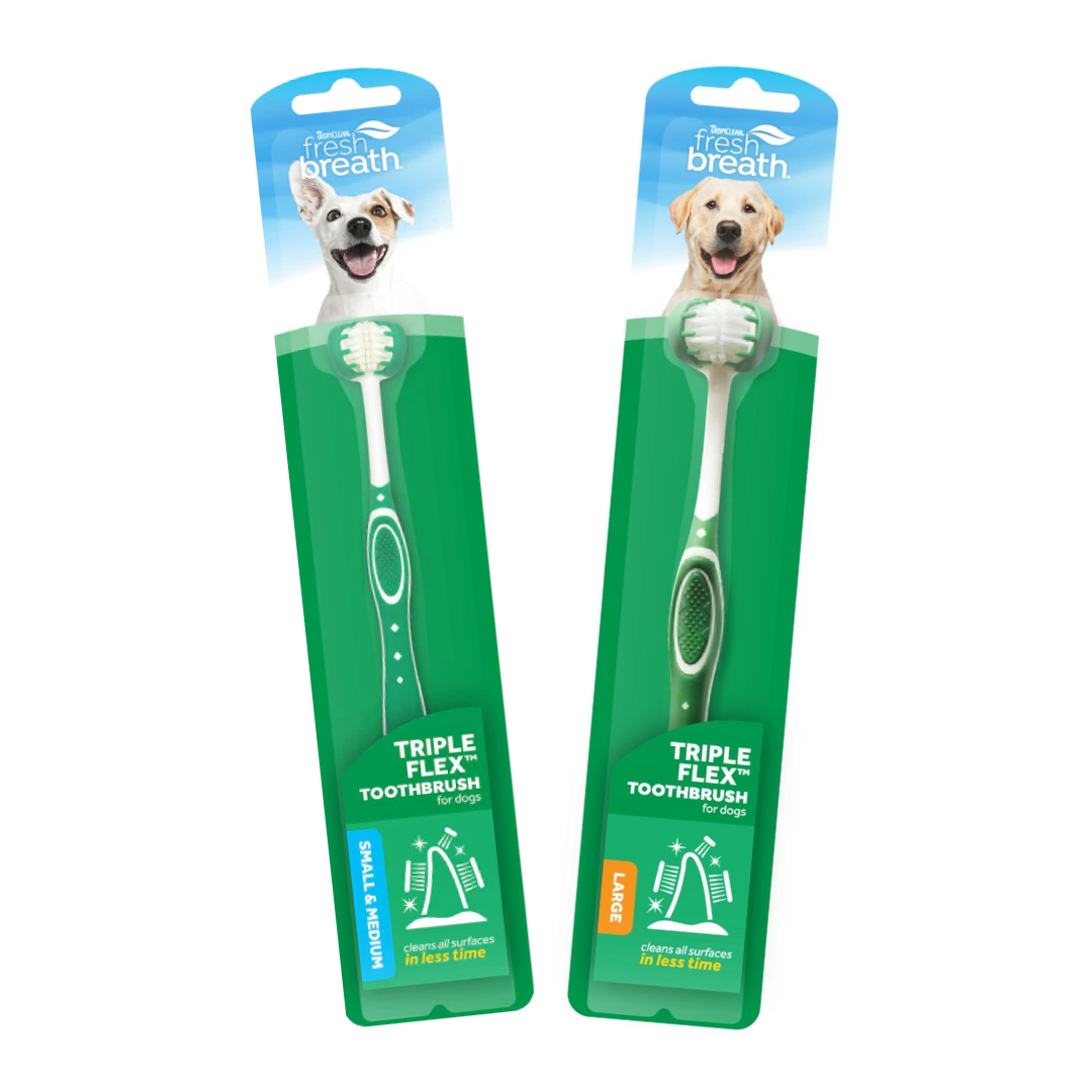 Tropiclean - Cepillo de dientes TRIPLE FLEX