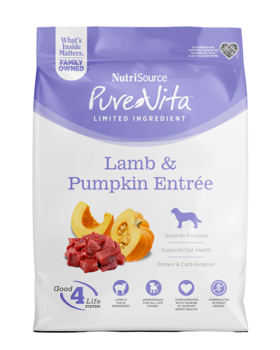 NutriSource Perro -  Plato principal de cordero y calabaza