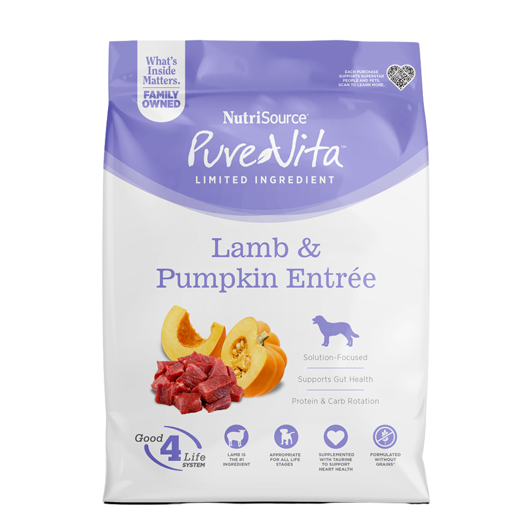 NutriSource Perro -  Plato principal de cordero y calabaza