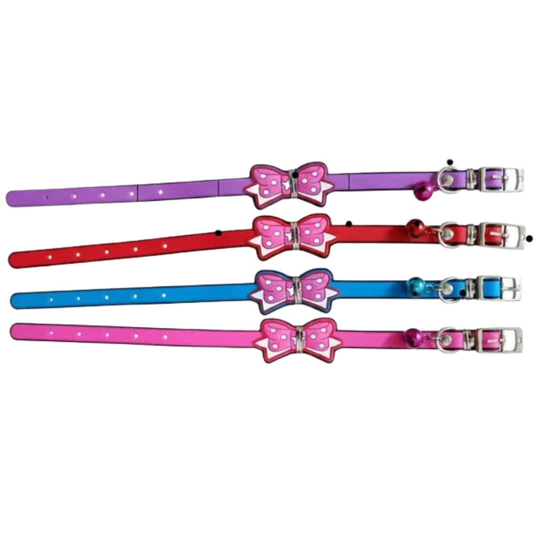 Collar de silicona con moña