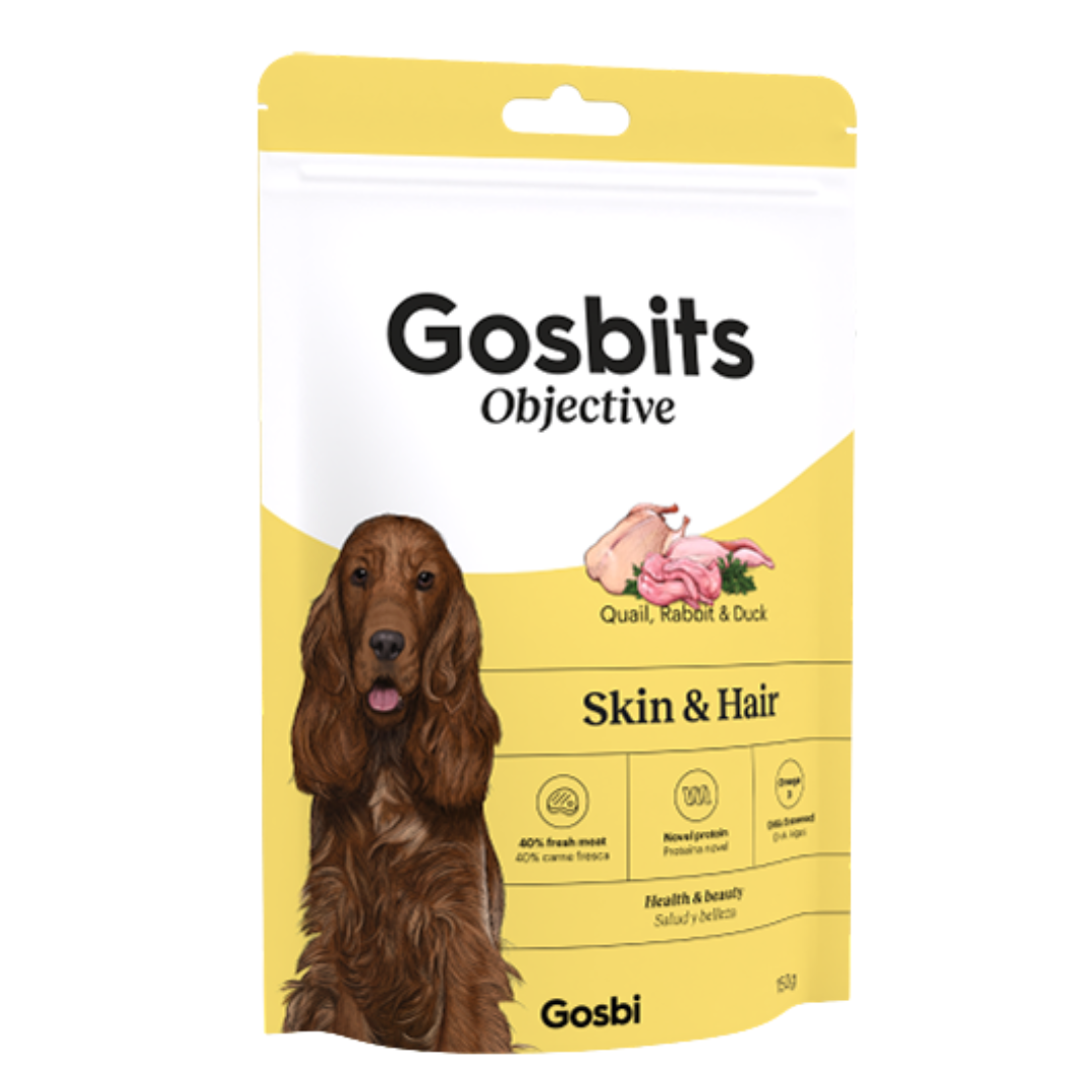 Gosbits Objective - Snack funcional Cuidado de la piel y pelaje