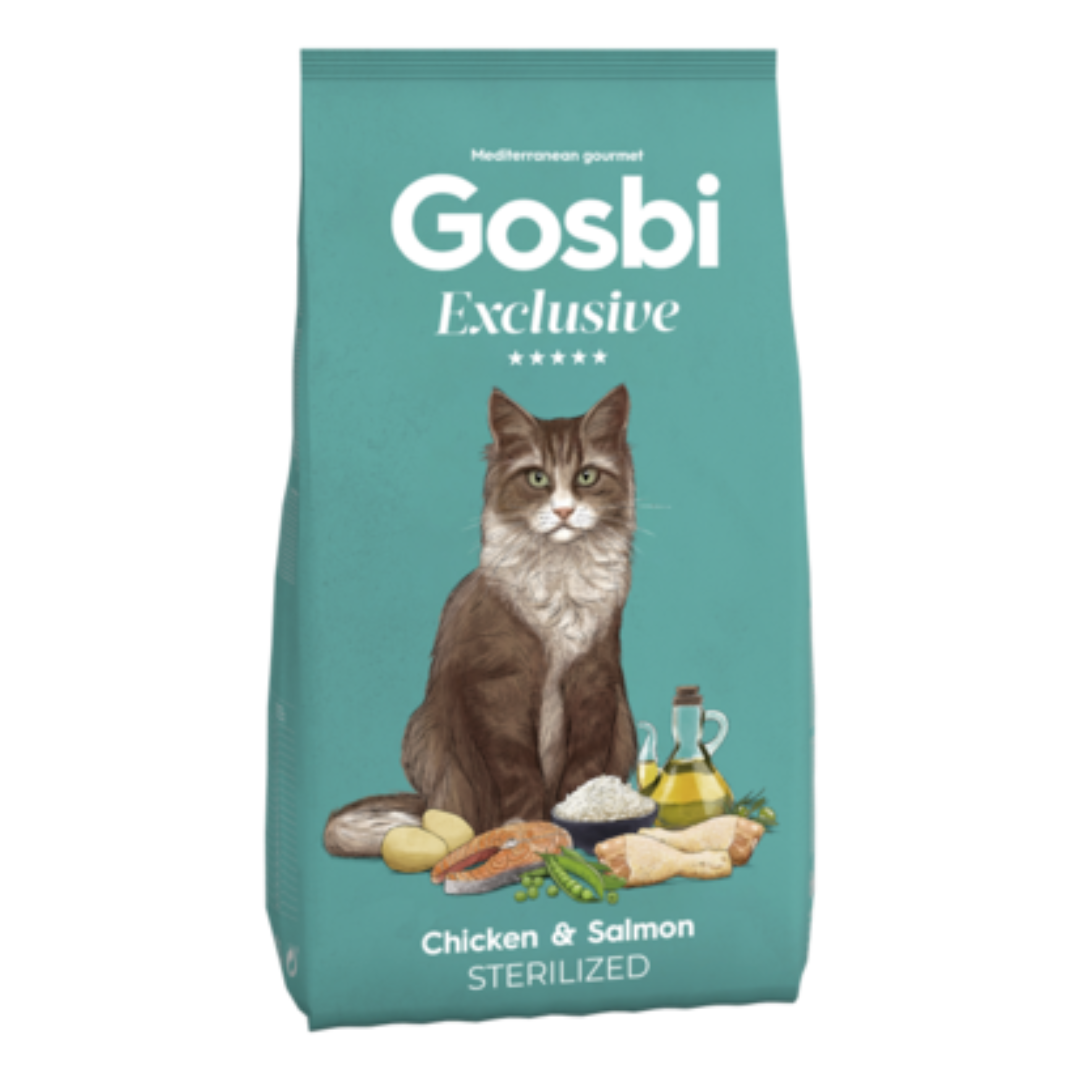 Gosbi Exclusive - Pollo y Salmón Gato Esterilizado