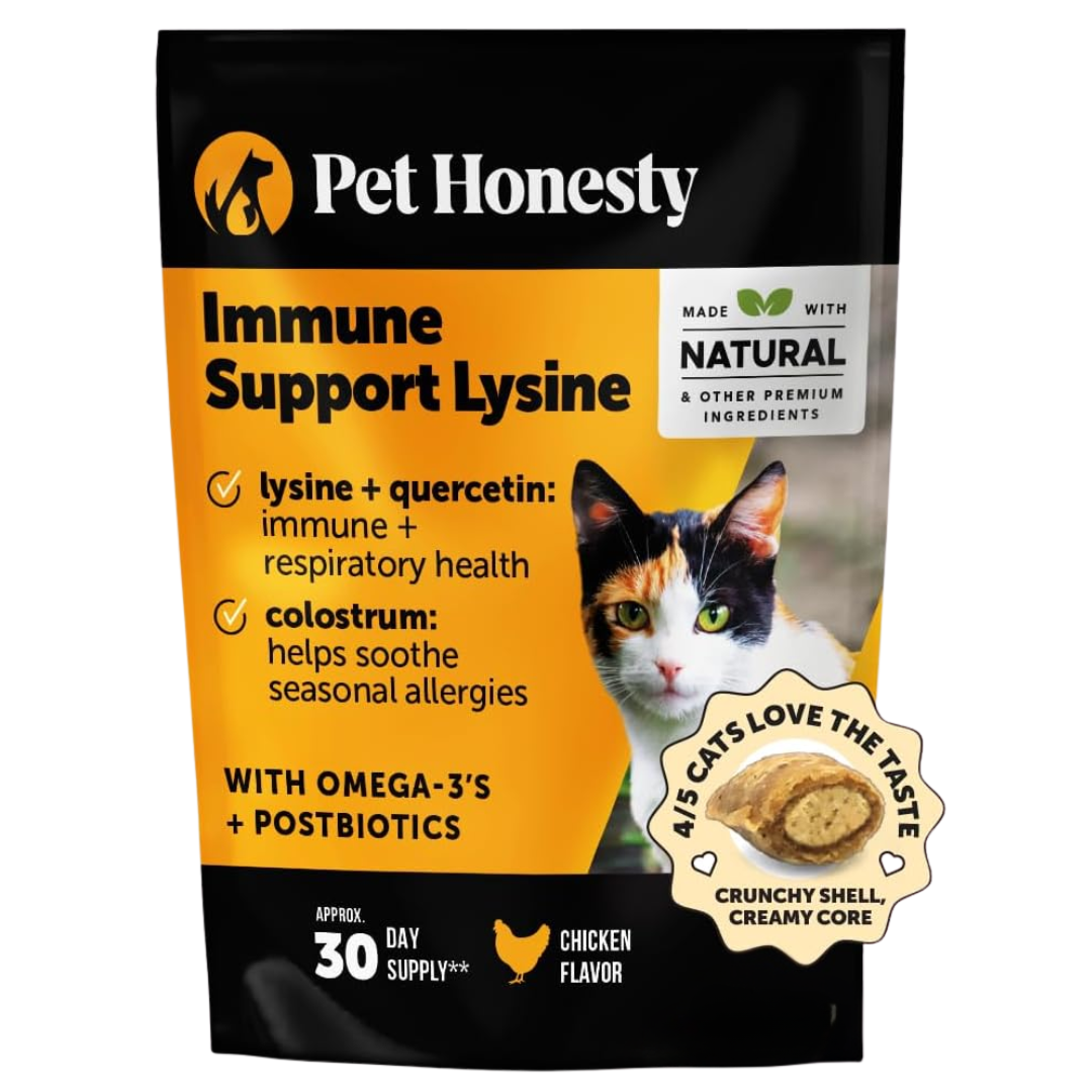 Pet Honesty - Suplemento de L-Lisina para el Apoyo Inmunológico de Gatos