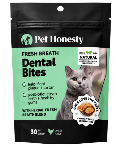 Pet Honesty - Golosinas dentales crujientes y cremosas para gatos