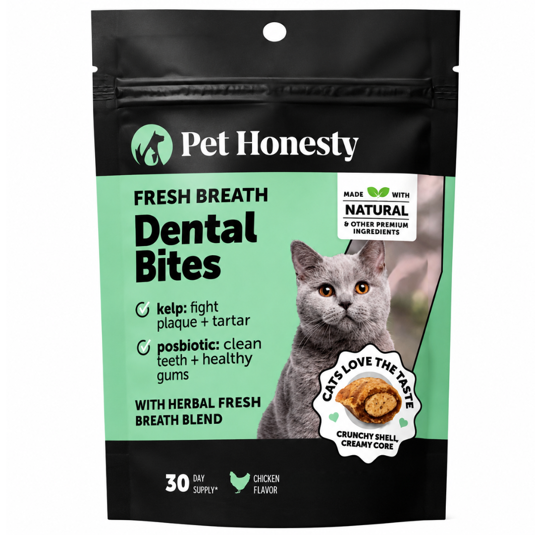 Pet Honesty - Golosinas dentales crujientes y cremosas para gatos