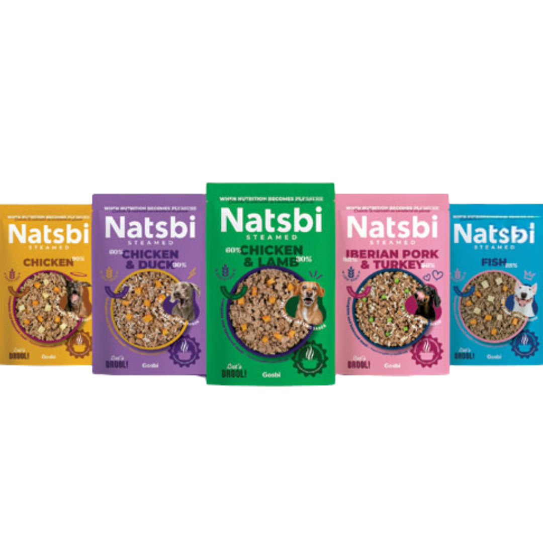 Gosbi Natsbi - Alimentación natural cocinada al vapor Para Perros